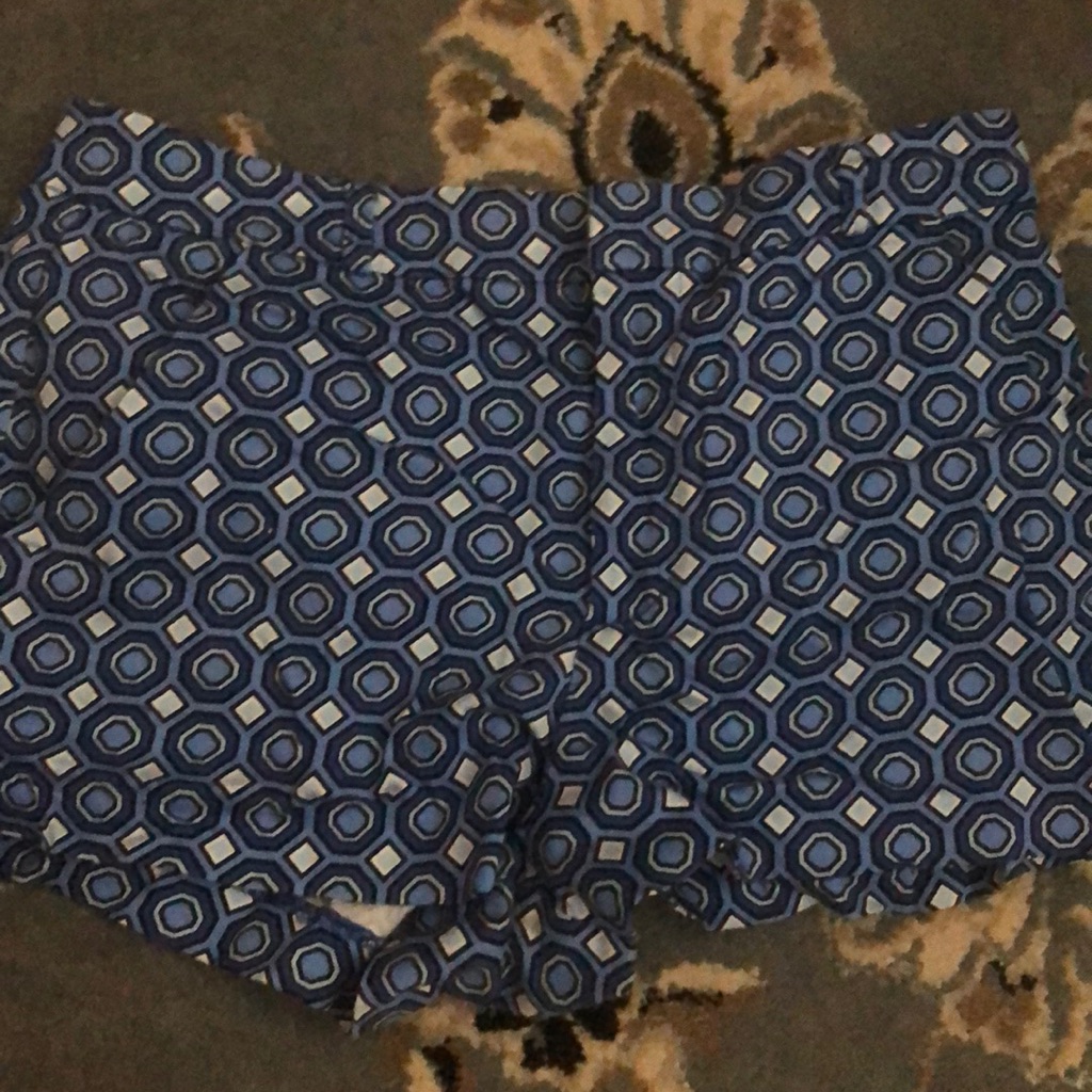 Blue Pattern Shorts